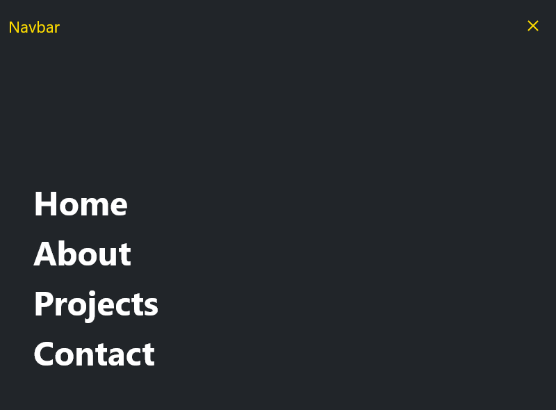 Navbar project