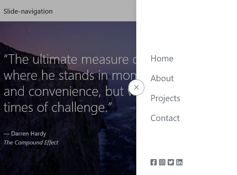 Slide-navigation project